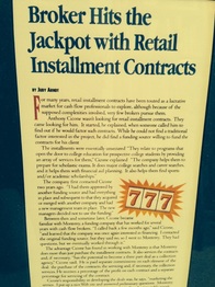 Picture of article written about retail installment contracts financing